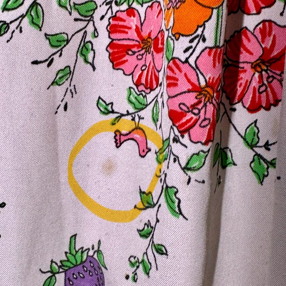 Vintage 1970s Kaftan Caftan Floral Lisanne Maxi Length Dress Mumu - Picture 8 of 10